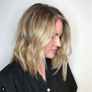 Blonde highlight/lowlight with dimension and contrast. Balayage.